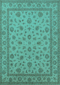 Oriental Turquoise Traditional Rug, urb980turq