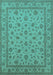 Oriental Turquoise Traditional Rug, urb980turq