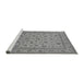 Sideview of Machine Washable Oriental Gray Traditional Rug, wshurb980gry