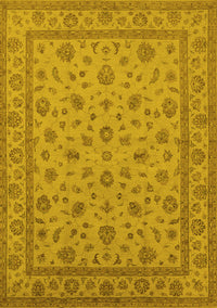 Oriental Yellow Traditional Rug, urb980yw
