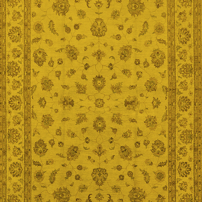 Oriental Yellow Traditional Rug, urb980yw