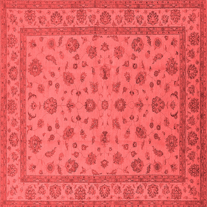 Machine Washable Oriental Red Traditional Rug, wshurb980red