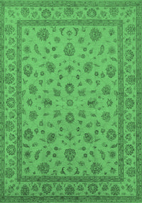 Oriental Emerald Green Traditional Rug, urb980emgrn