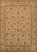 Machine Washable Oriental Brown Traditional Rug, wshurb980brn