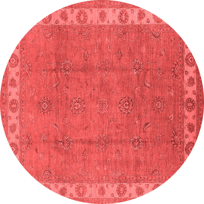 Machine Washable Oriental Red Traditional Rug, wshurb981red