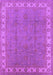 Machine Washable Oriental Purple Traditional Area Rugs, wshurb981pur