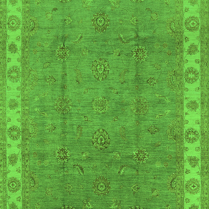 Oriental Green Traditional Rug, urb981grn
