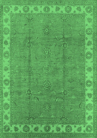 Oriental Emerald Green Traditional Rug, urb981emgrn