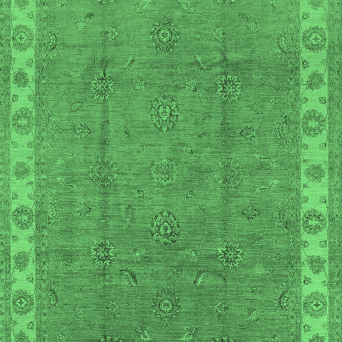 Oriental Emerald Green Traditional Rug, urb981emgrn