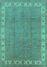 Oriental Turquoise Traditional Rug, urb981turq