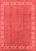 Oriental Red Traditional Area Rugs