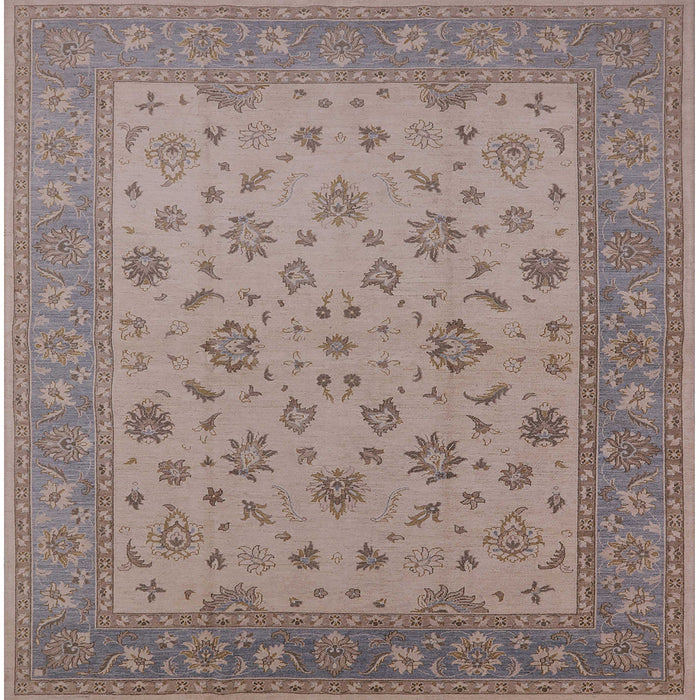 Square Machine Washable Industrial Modern Khaki Rose Pink Rug, wshurb982