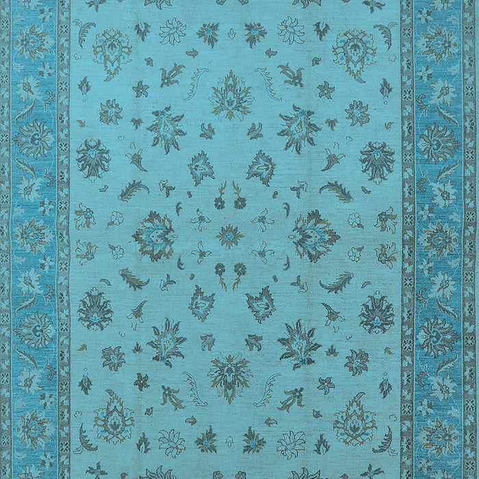 Oriental Light Blue Traditional Rug, urb982lblu