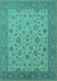 Oriental Turquoise Traditional Rug, urb982turq