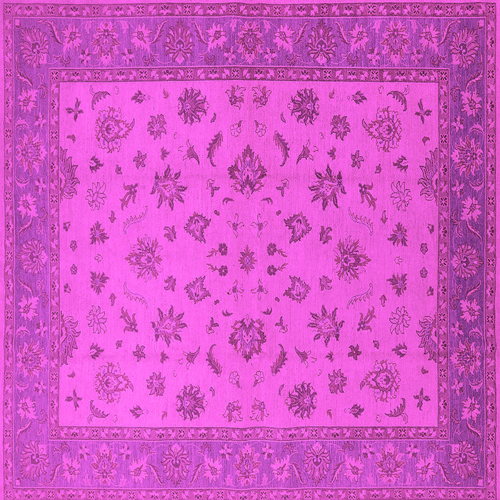Square Oriental Pink Traditional Rug, urb982pnk
