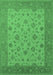 Oriental Emerald Green Traditional Rug, urb982emgrn