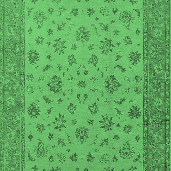 Oriental Emerald Green Traditional Rug, urb982emgrn