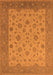Machine Washable Oriental Orange Traditional Area Rugs, wshurb982org