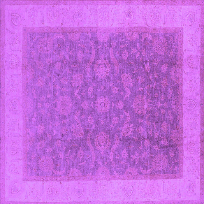 Square Oriental Purple Traditional Rug, urb983pur