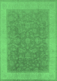 Oriental Emerald Green Traditional Rug, urb983emgrn