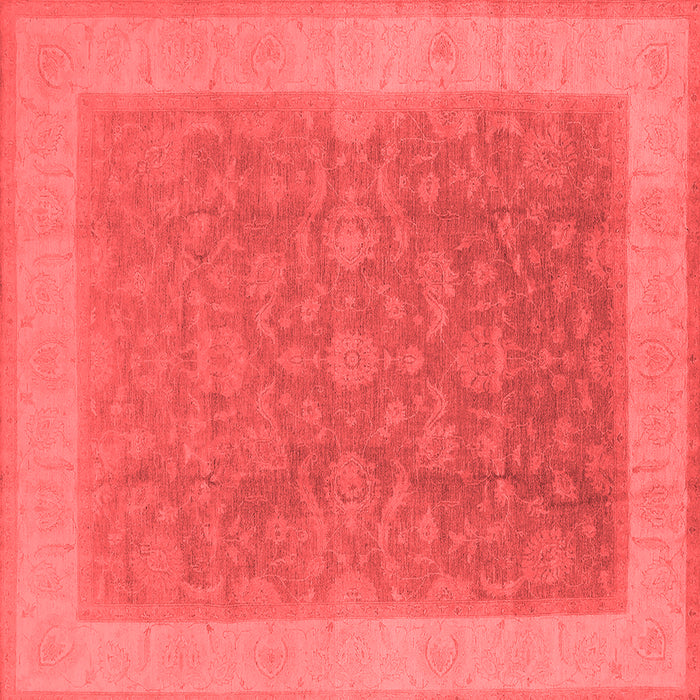 Machine Washable Oriental Red Traditional Rug, wshurb983red