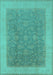 Oriental Turquoise Traditional Rug, urb983turq