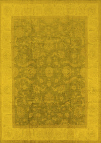 Oriental Yellow Traditional Rug, urb983yw