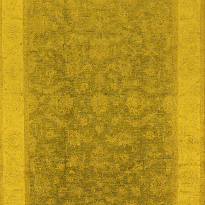 Oriental Yellow Traditional Rug, urb983yw
