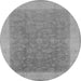 Round Oriental Gray Traditional Rug, urb983gry