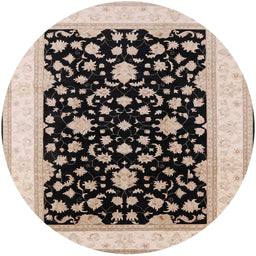 Round Machine Washable Industrial Modern Deep Peach Orange Rug, wshurb984