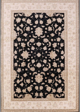 Mid-Century Modern Deep Peach Orange Oriental Rug, urb984