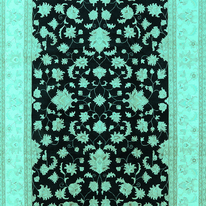 Oriental Turquoise Traditional Rug, urb984turq