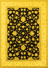 Oriental Yellow Traditional Rug, urb984yw