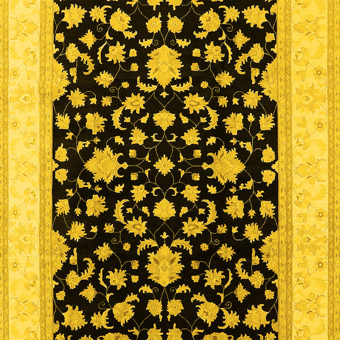 Oriental Yellow Traditional Rug, urb984yw