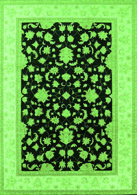 Oriental Green Traditional Rug, urb984grn