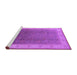 Sideview of Machine Washable Oriental Purple Traditional Area Rugs, wshurb985pur
