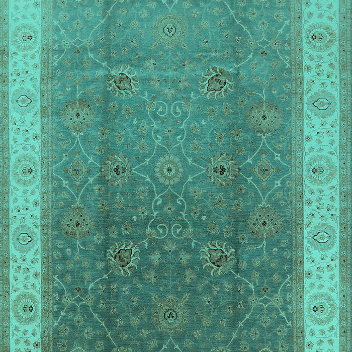 Oriental Turquoise Traditional Rug, urb985turq
