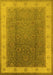 Oriental Yellow Traditional Rug, urb985yw