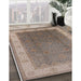 Machine Washable Industrial Modern Camel Brown Rug in a Family Room, wshurb985