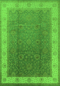 Oriental Green Traditional Rug, urb985grn