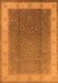 Oriental Orange Traditional Rug, urb985org