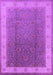 Machine Washable Oriental Purple Traditional Area Rugs, wshurb985pur