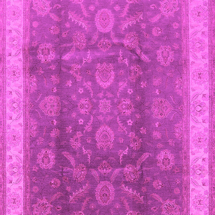Machine Washable Oriental Pink Traditional Rug, wshurb986pnk