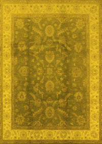 Oriental Yellow Traditional Rug, urb986yw