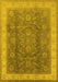 Oriental Yellow Traditional Rug, urb986yw