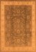 Oriental Orange Traditional Rug, urb986org