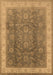 Oriental Brown Traditional Rug, urb986brn