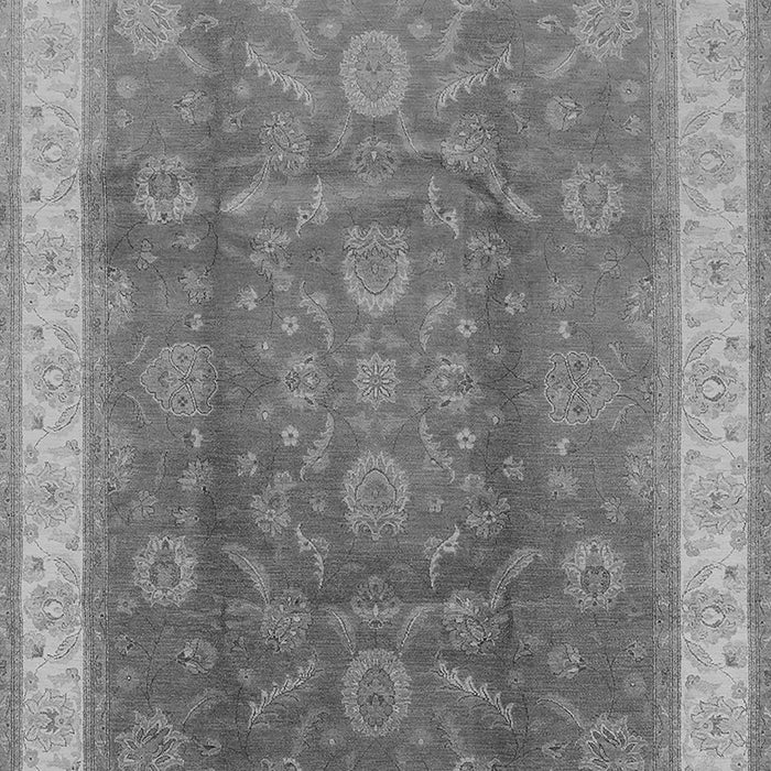Machine Washable Oriental Gray Traditional Rug, wshurb986gry