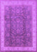 Machine Washable Oriental Purple Traditional Area Rugs, wshurb986pur