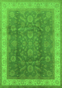 Oriental Green Traditional Rug, urb986grn